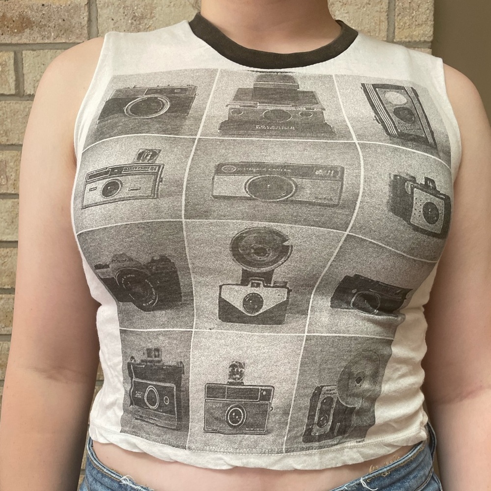 Brandy Melville Vintage Camera tank top